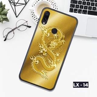 Ốp kính Rồng Vàng Quyền Lực cho Huawei Nova 3i - Huawei Y9 2019 sáng bóng