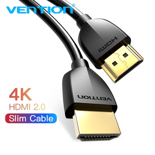 Hình ảnh Dây cáp HDMI 2.0 VENTION siêu mỏng hỗ trợ 4K 60Hz 3D đầu mạ vàng cho TV/ máy chiếu/ PS4 chính hãng