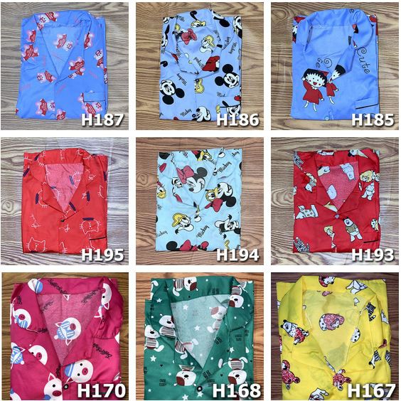 Set ngủ cộc pijama nữ (được chọn màu, gửi random họa tiết) Free size dưới 60kg | BigBuy360 - bigbuy360.vn