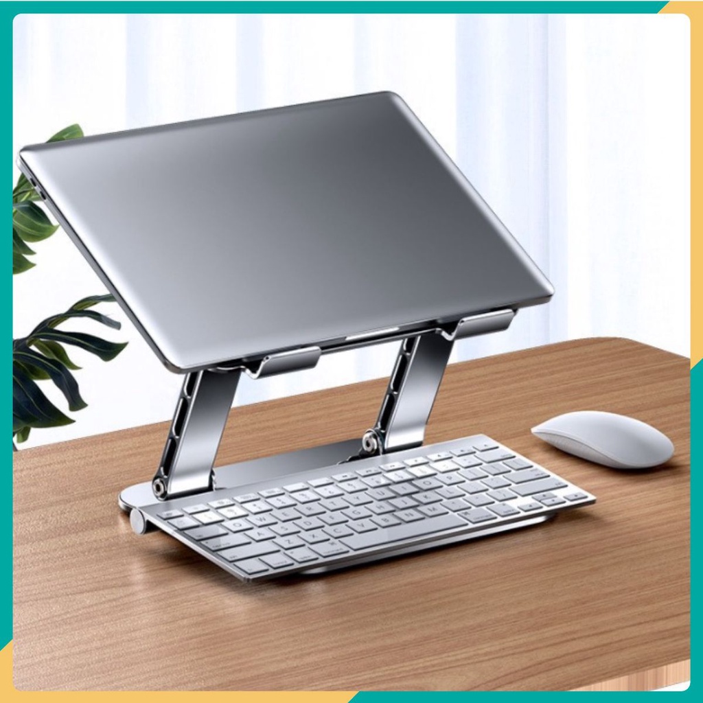 LS515 Giá đỡ để laptop stand notebook Macbook máy tính xách tay hợp kim nhôm có thể tháo rời kiêm tản nhiệt