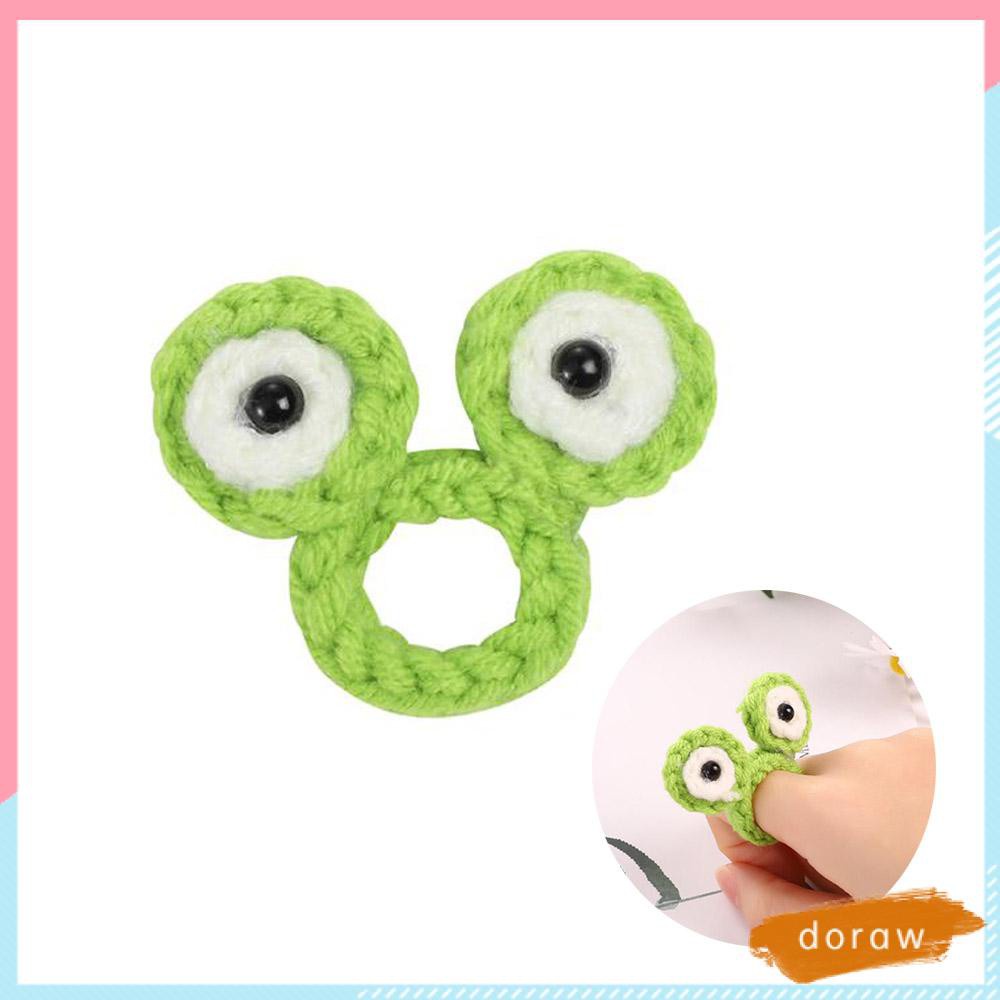 Nhẫn đan len hình dễ thương sáng tạo cho bé gái