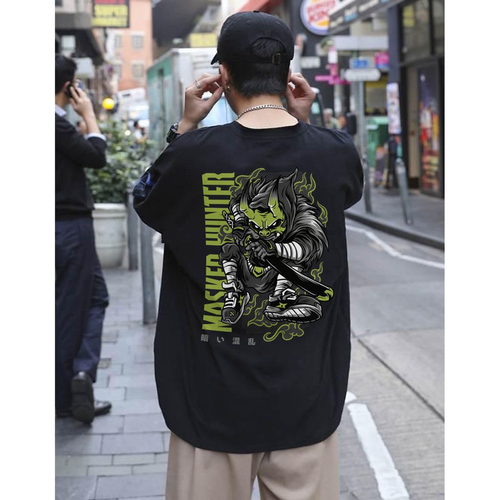 Áo Thun In Ngắn Tay Form Rộng Street Style Unisex Cực Chất Hình Hunter