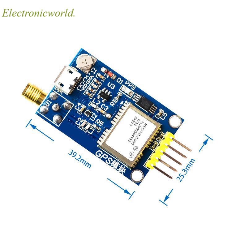 Mô Đun Định Vị Vệ Tinh Gps Neo-6M Neo-7M 7m Neo-8M Cho Arduino Stm32 C51 51 Mcu