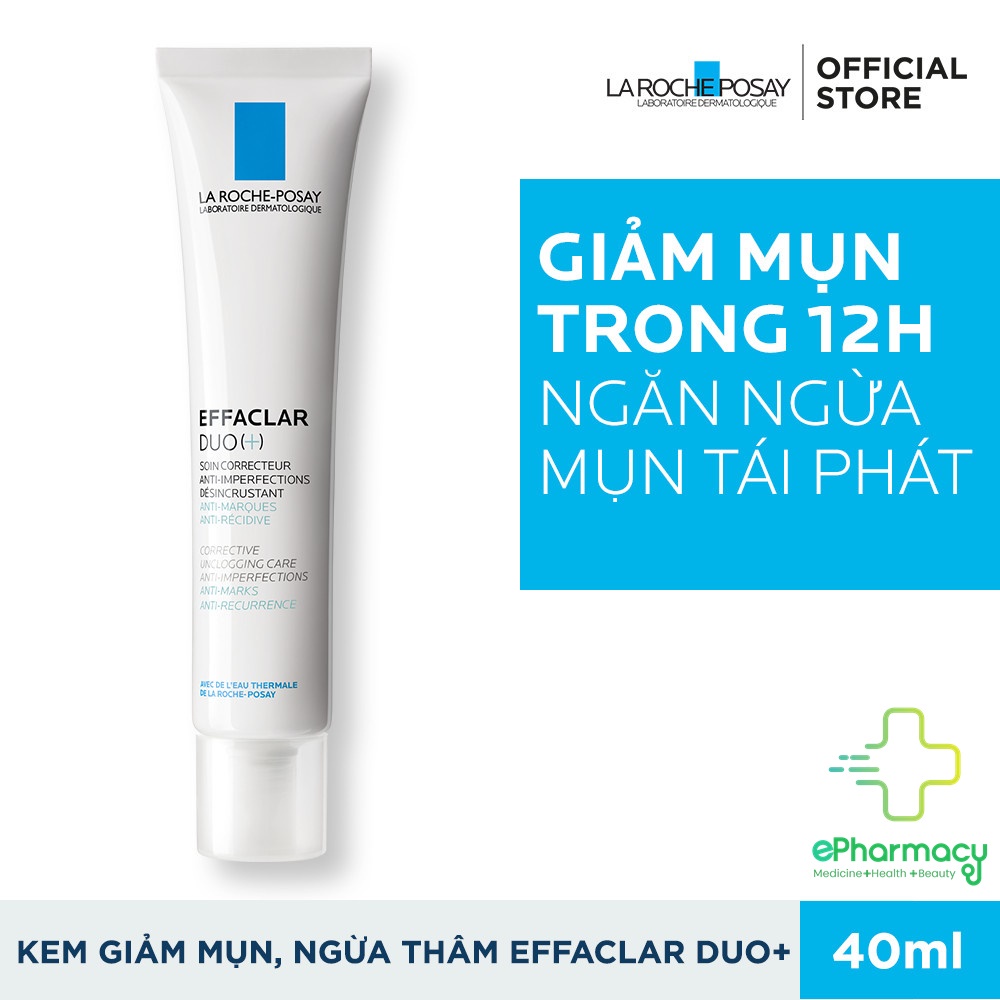La Roche Posay Duo+ - Kem giảm mụn LA ROCHE POSAY EFFACLAR DUO+ giảm mụn, ngừa vết thâm 40ml
