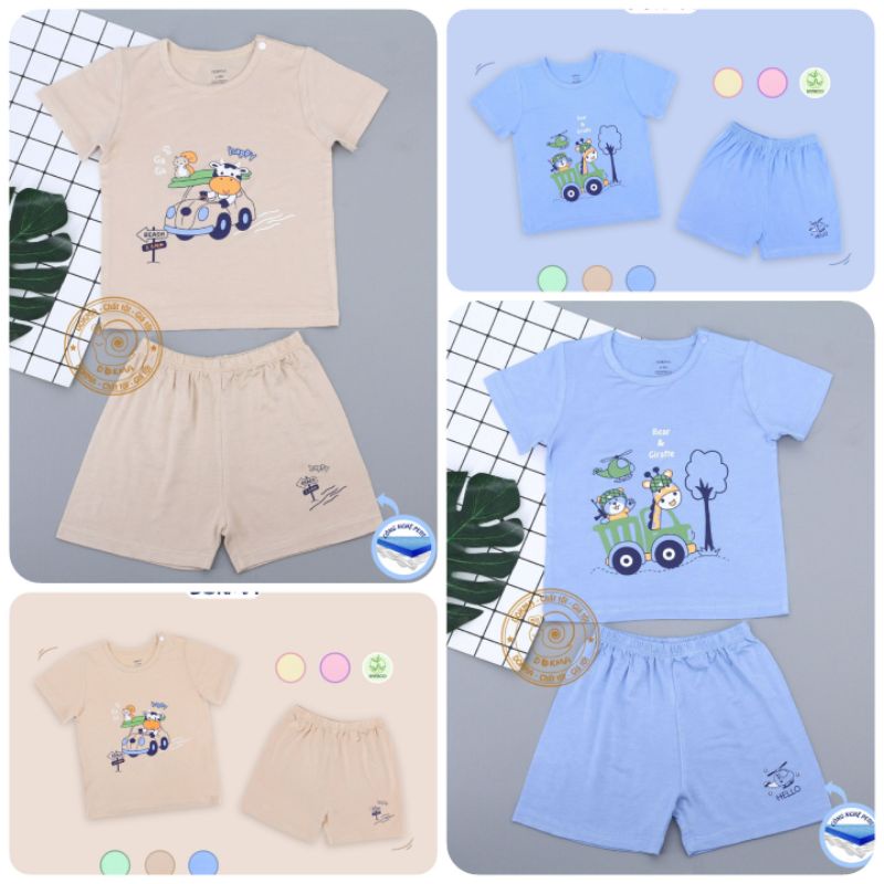 Bộ cộc tay cài vai Dokma, chất sợi tre siêu mềm mát, đàn hồi, ngăn tia UV