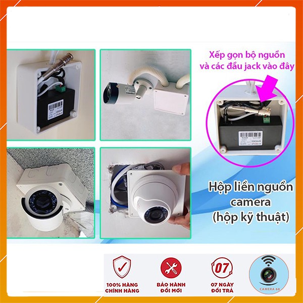 Hộp Kỹ Thuật Lắp Camera Quan Sát Chống nước mưa, nắng