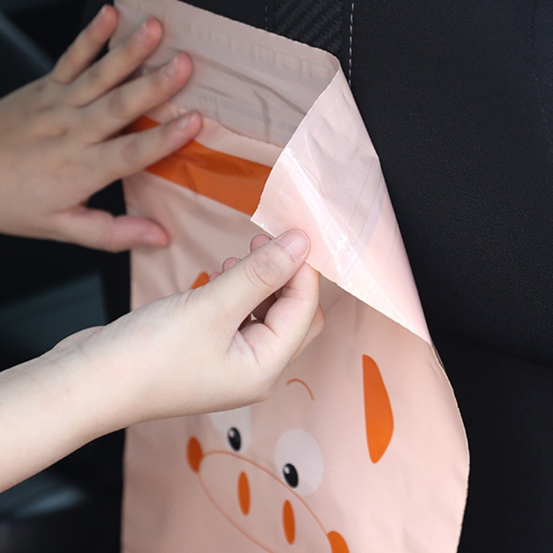 Set 60 Túi Đựng Rác Chống Bụi In Họa Tiết Động Vật Nhiều Màu Dễ Thương