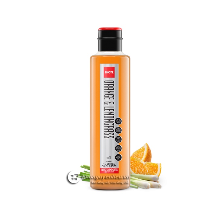 Shott Cam Sả Syrup 1Lít