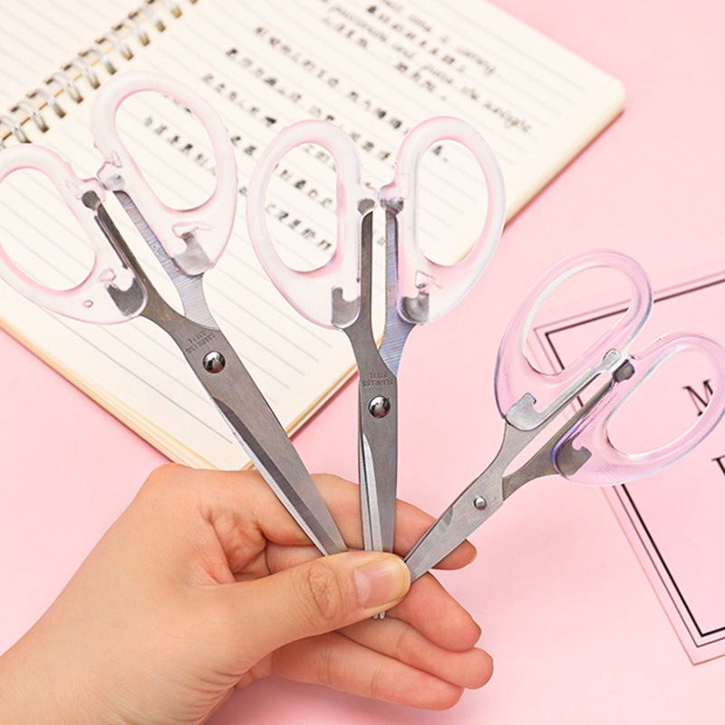 Kéo Cầm Tay Bằng Thép Không Gỉ Với Thiết Kế Trong Suốt Đơn Giản