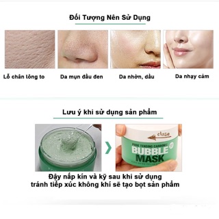 Mặt nạ đất sét sủi bọt thải độc So'Natural Pore Tensing Carbonic Bubble Mask