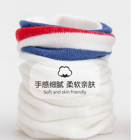 Tất Dài Cao Cổ Ba Sọc Cho Bé Từ 5 - 12Tuổi Chất Cotton Mềm Mịn