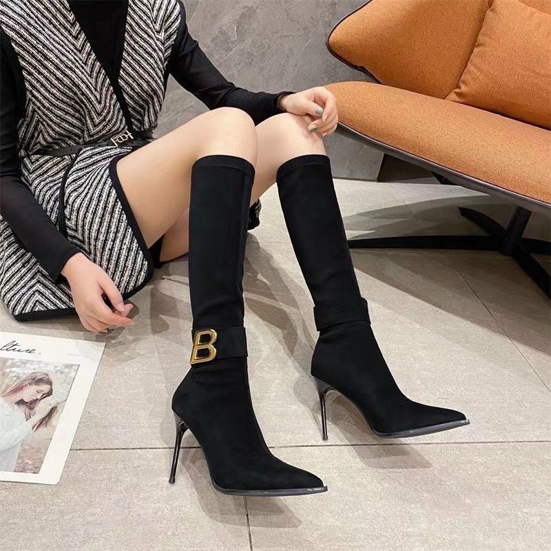 Boot đùi da lộn  tag B siêu sang