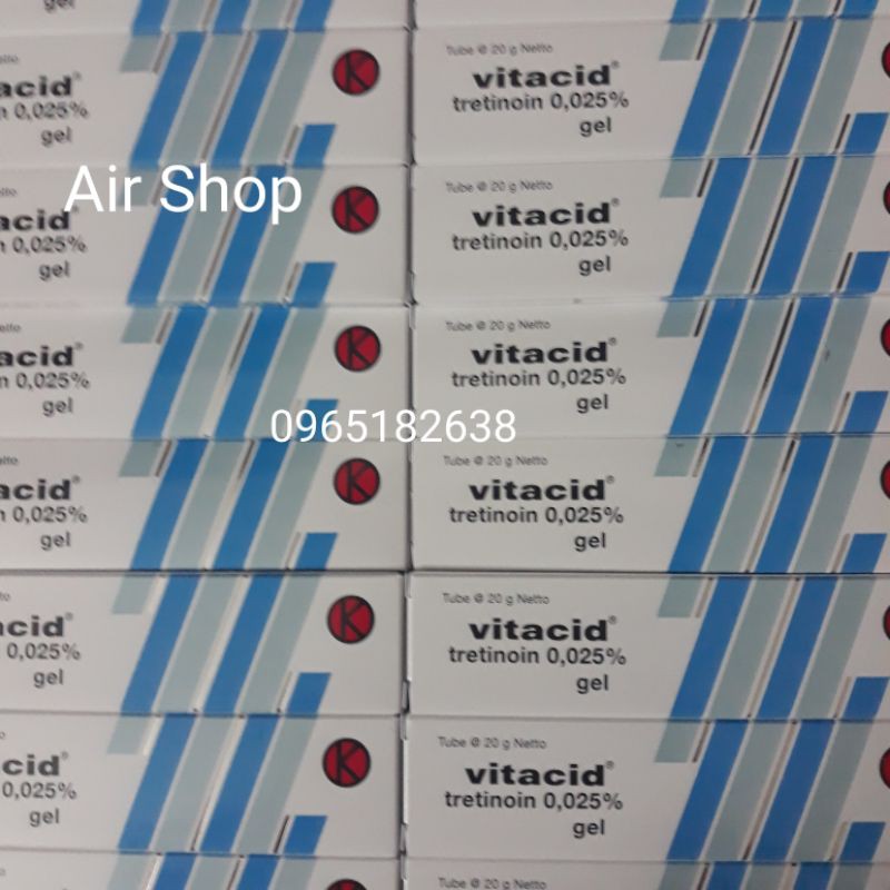 [Sẵn- Date mới] Tretinoin Vitacid 0.025% 0.05% 0.1% 🍃 Chính hãng🍃 Kem hỗ trợ giảm mụn,trẻ hóa da | BigBuy360 - bigbuy360.vn