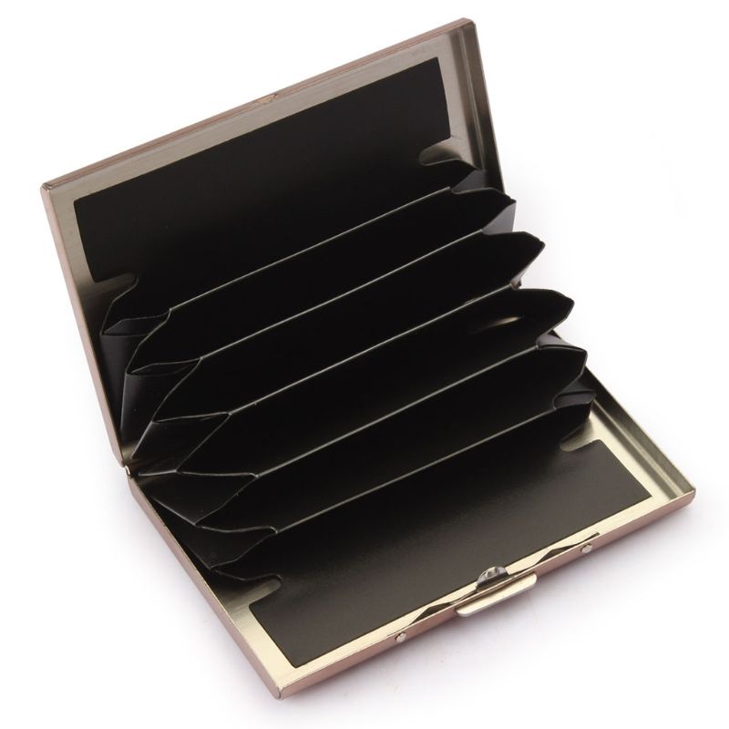 Ví Đựng Thẻ Tín Dụng ID Bằng Thép Không Gỉ Dành Cho Nam