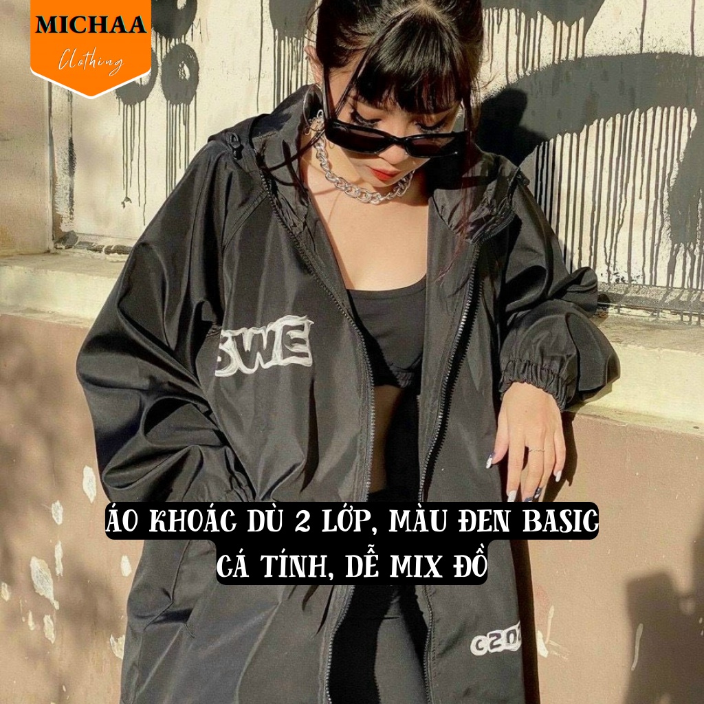 Áo Khoác Dù 2 Lớp PENTA.Q Nam Nữ Ulzzang Unisex Form Rộng Chống Nắng - MICHAA
