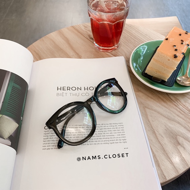 👓 Gọng Kính Tròn Viền Đen To Roman Holiday