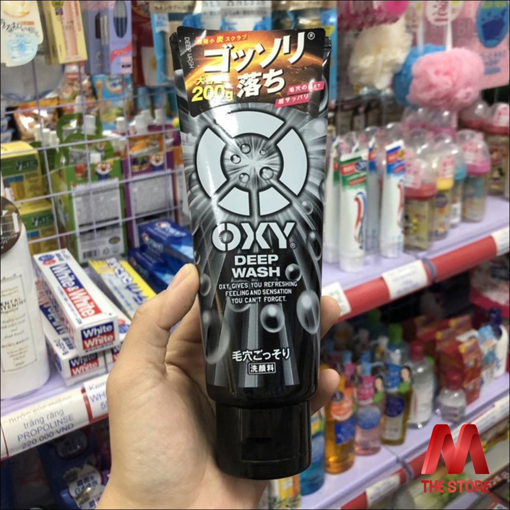 Sữa rửa mặt Oxy Deep Wash cho nam Nhật Bản 130g