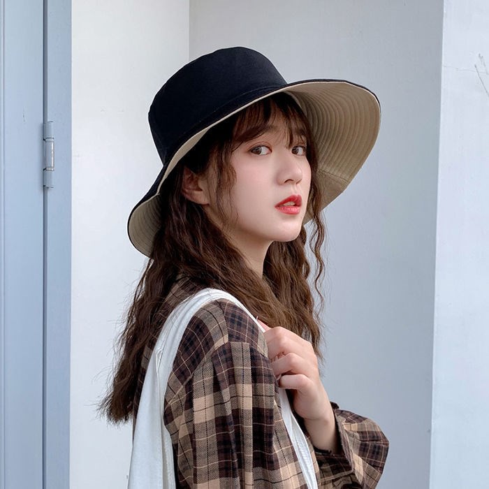 Mũ bucket tai bèo rộng vành trơn có quai unisex – LOPDOP OFFICAL
