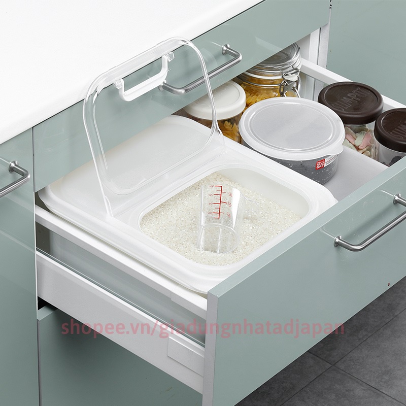 Thùng đựng gạo đa năng 6kg inomata hàng nội địa Nhật Bản AD54