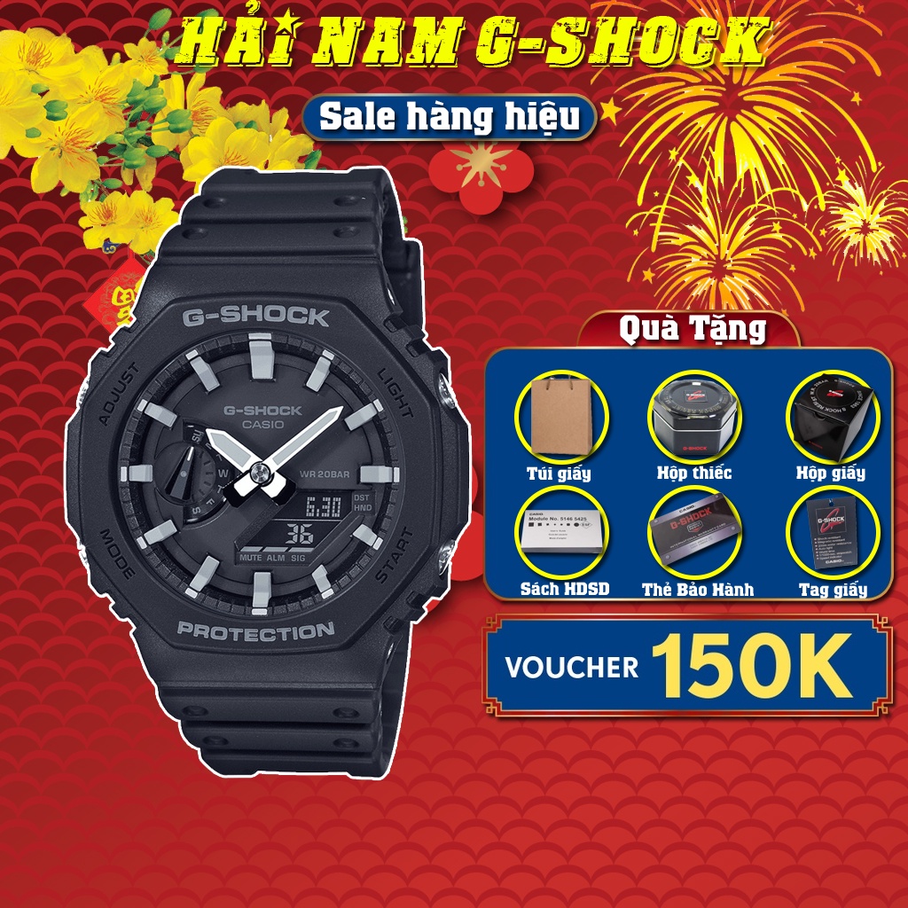 Đồng hồ nam G-SHOCK GA-2100-1A | GA-2100 | GA2100 | Full phụ kiện | Bảo hành 2 năm