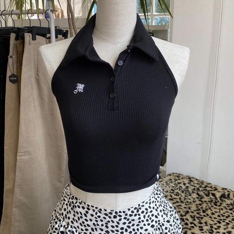 SP001040 Áo Polo Hở Lưng Đen | BigBuy360 - bigbuy360.vn