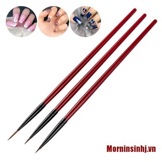 Set 3 cọ vẽ trang trí móng tay chuyên dụng
