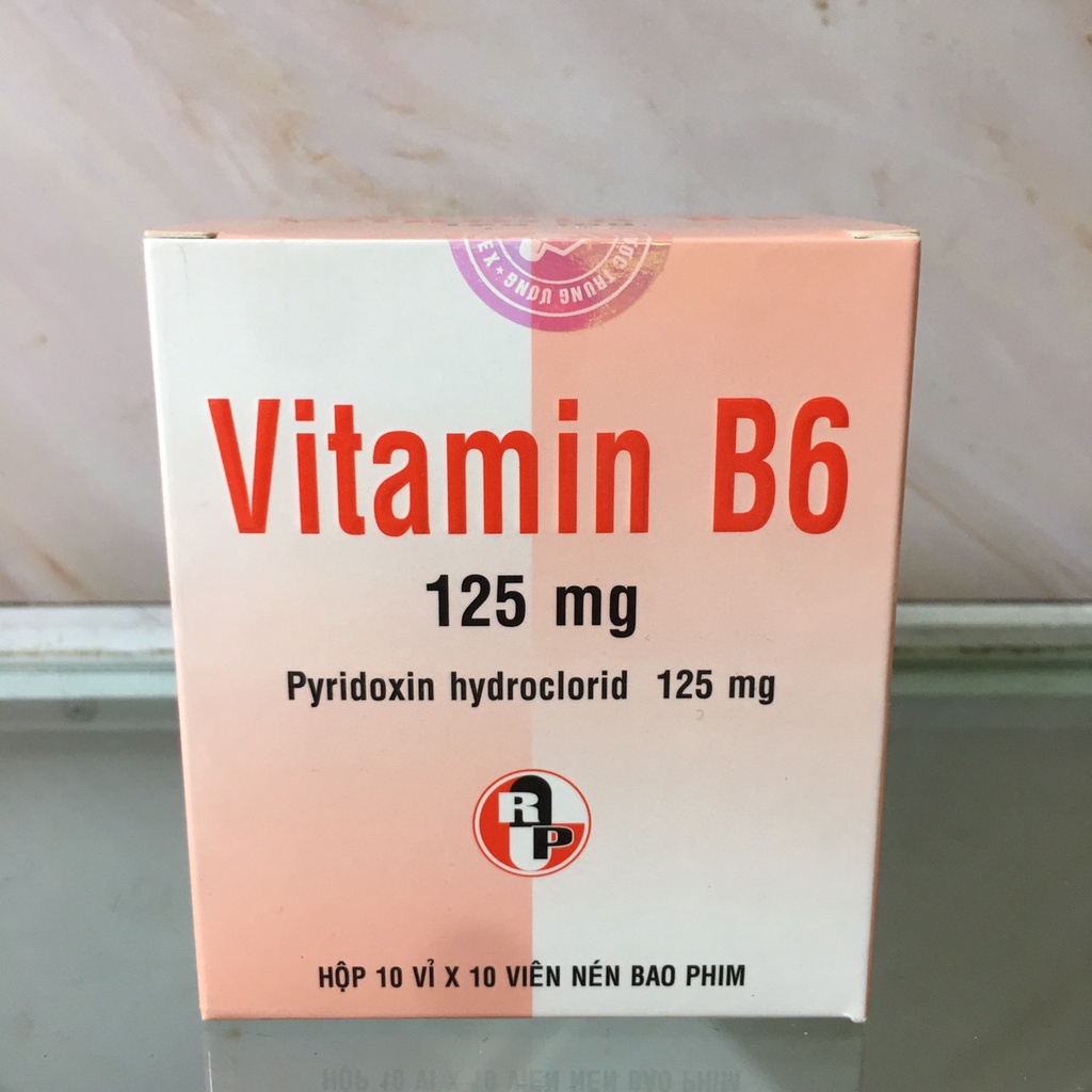 VITAMIN B6 125MG IMEXPHARM - HỘP 100 VIÊN