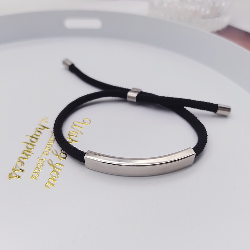 Vòng Tay Bện Dây Bằng Thép Không Gỉ ECGIFT BR005