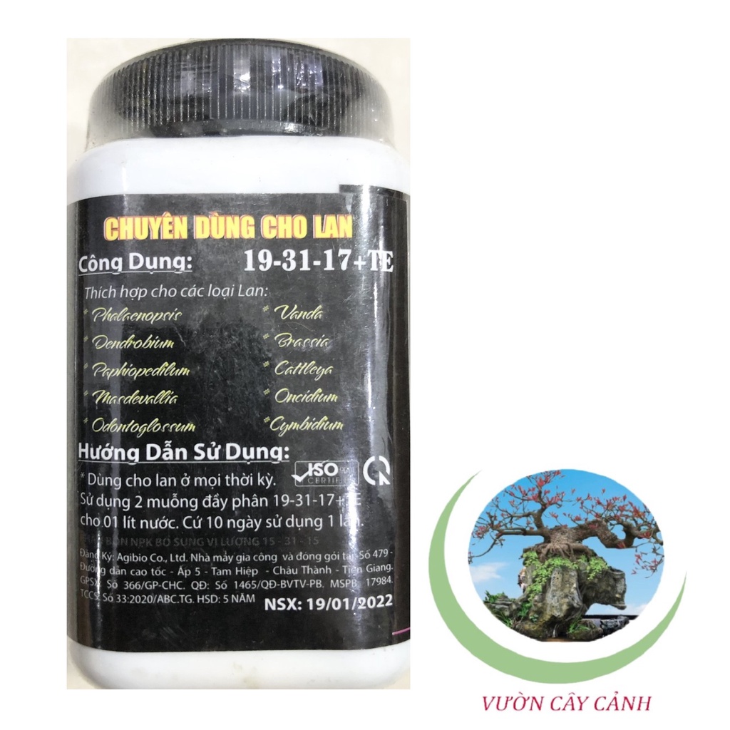 Phân Bón Orchids 19-31-17+TE Chuyên dùng cho lan - #455# 100g