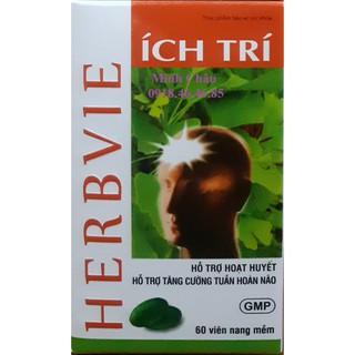 Hervie Ích trí hỗ trợ hoạt huyết, hỗ trợ tăng cường tuần hoàn não