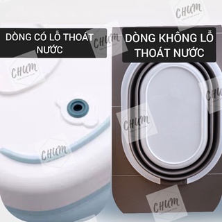 Chậu giặt quần áo silicon gấp gọn