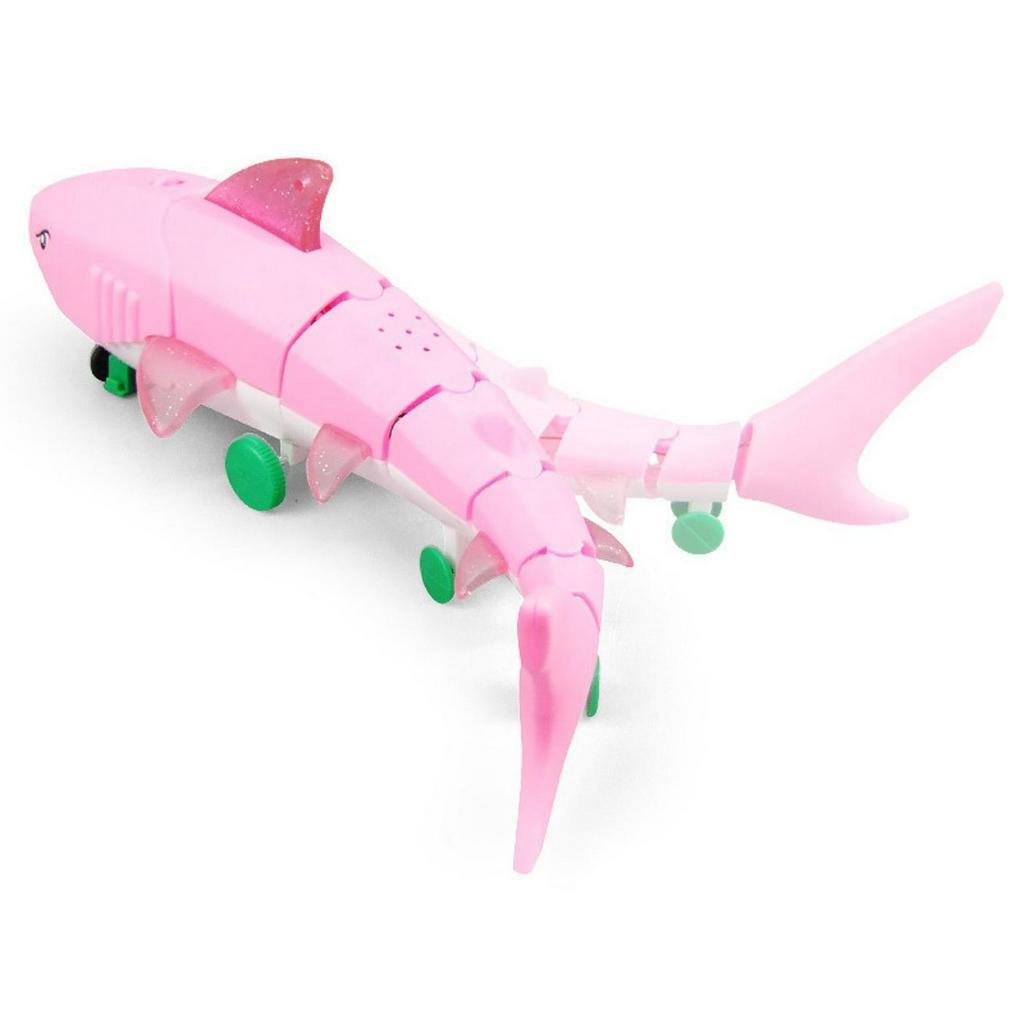 Đồ chơi cá mập chạy pin hát baby shark dành cho bé thích xe mô hình
