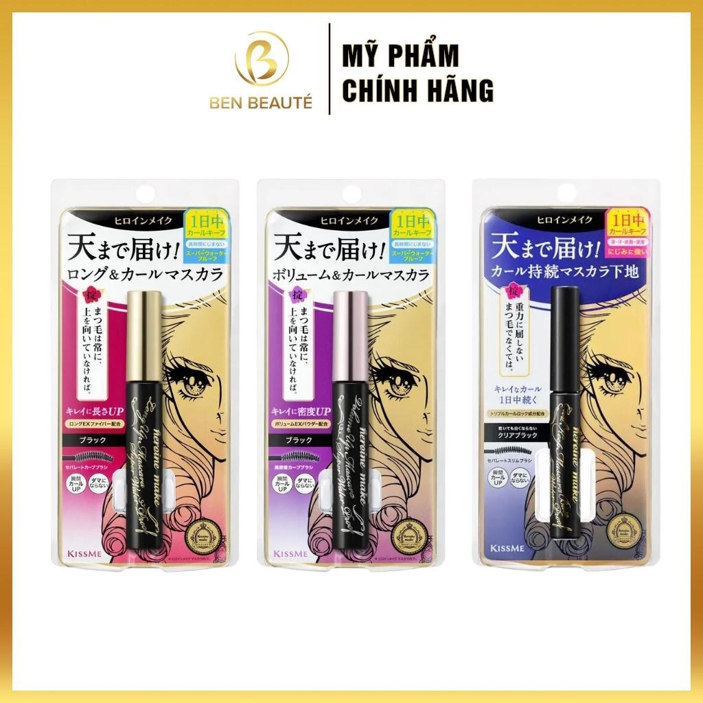 Mascara Chống Trôi Siêu Bền Giúp Nâng Cong Và Dày Mi Kiss Me UP Mascara Super WP Black