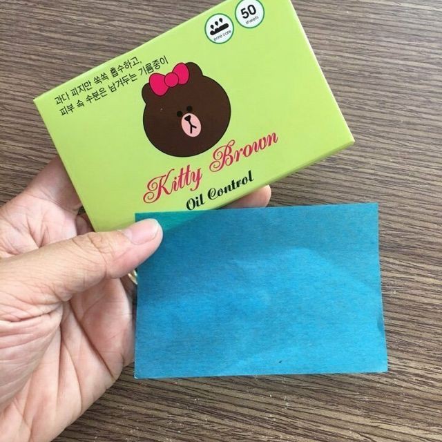 Giấy thấm dầu Kitty Brown _ 50 Miếng