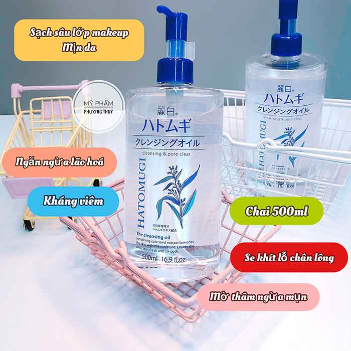 DẦU TẨY TRANG Hatomugi Cleansing &amp; Pore Clear