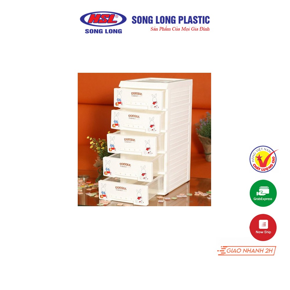 Tủ Nhựa Mini Doremi 5 Tầng Song Long Plastic