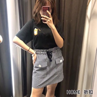 Minh hằng Chân váy kẻ caro