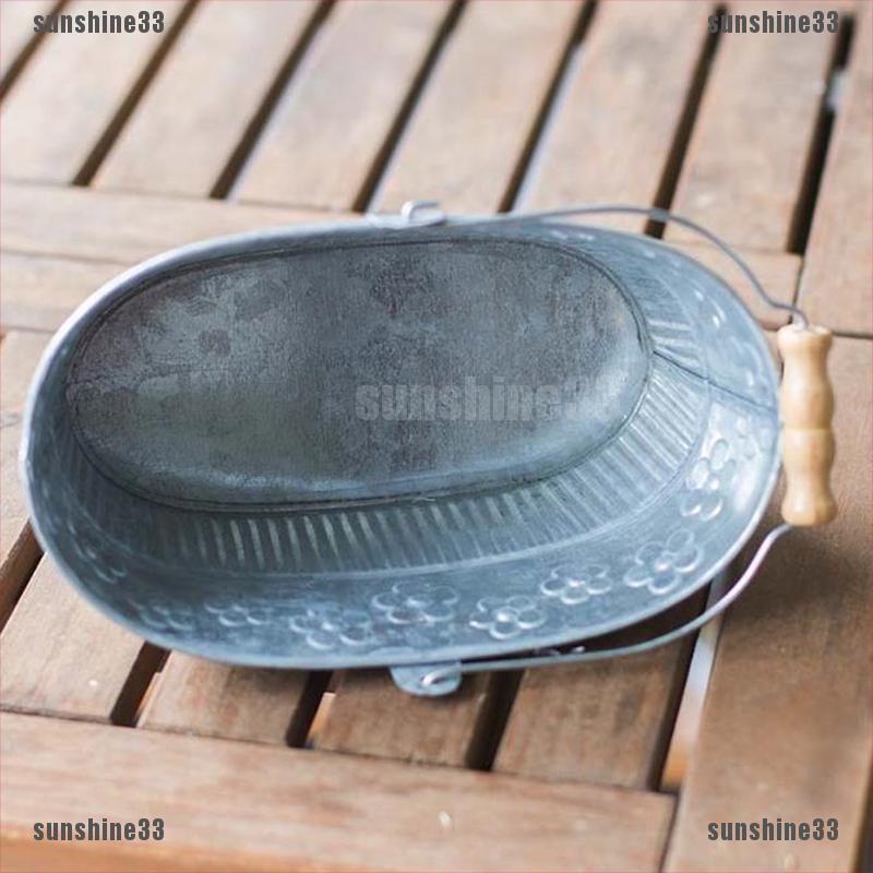 Chậu Hoa Bằng Sắt Để Bàn Phong Cách Vintage 33