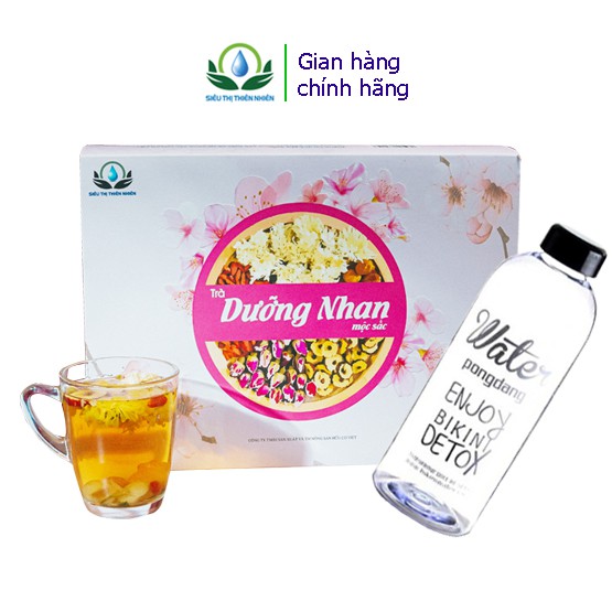 Trà Giảm Cân, Đẹp Da, Trà Dưỡng Nhan 7 Vị, 30 Gói [Tặng Bình 600ml]