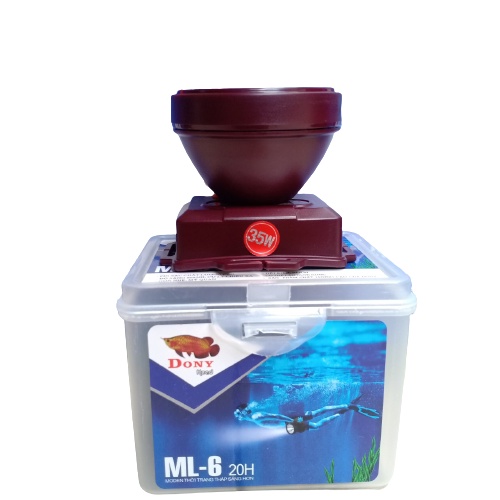 Đèn Đội Đầu Pin Sạc Chống Nước  ML6 Dony 35w Rằn ri 2 pin