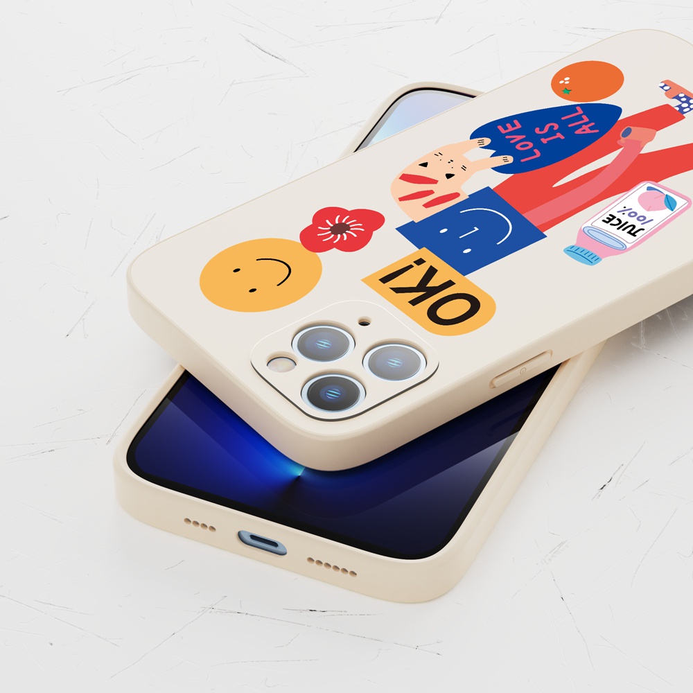 Ốp lưng iphone Suntaiho Ốp lưng iphone Ốp Điện Thoại silicon mềm hình graffiti trừu tượng thời trang cho iPhone 13 12 11 Pro Max XR X Xs Max 7 8 Plus