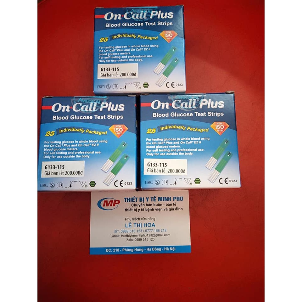 Que thử tiểu đường On Call Plus