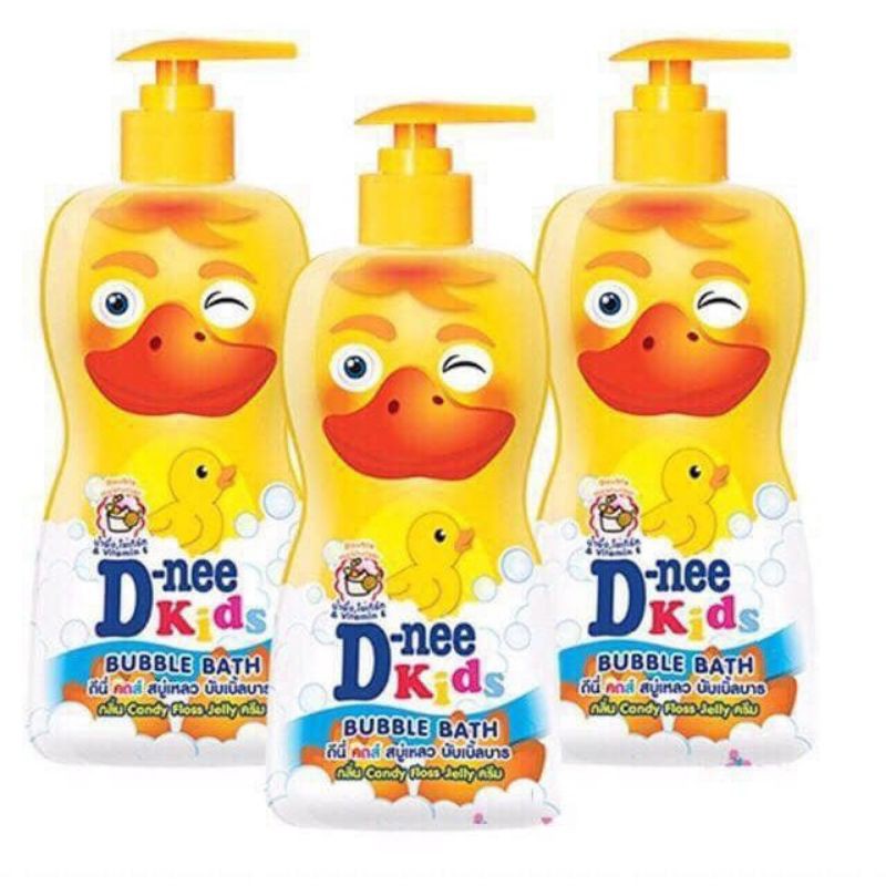 Combo 3 chai sữa tắm Dnee Kids màu vàng - hàng chuẩn Thái Lan chai 400ml