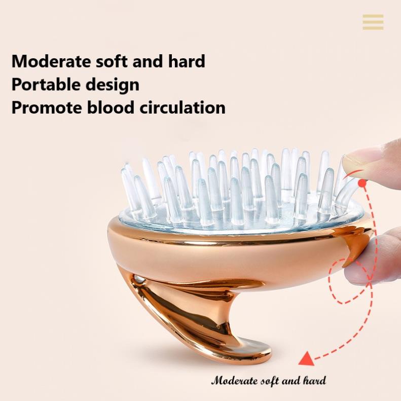 Lược Gội Đầu Sevich Bằng Silicon Mát-Xa Da Đầu Nhỏ Gọn Thoải Mái Tiện Dụng