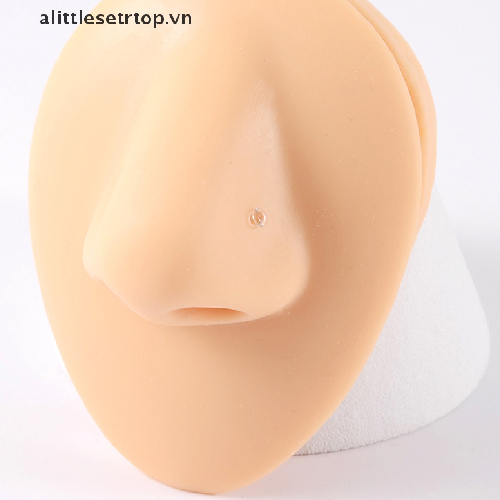 Set 2 Khuyên Mũi Có Giá Đỡ Dạng Xỏ Thời Trang