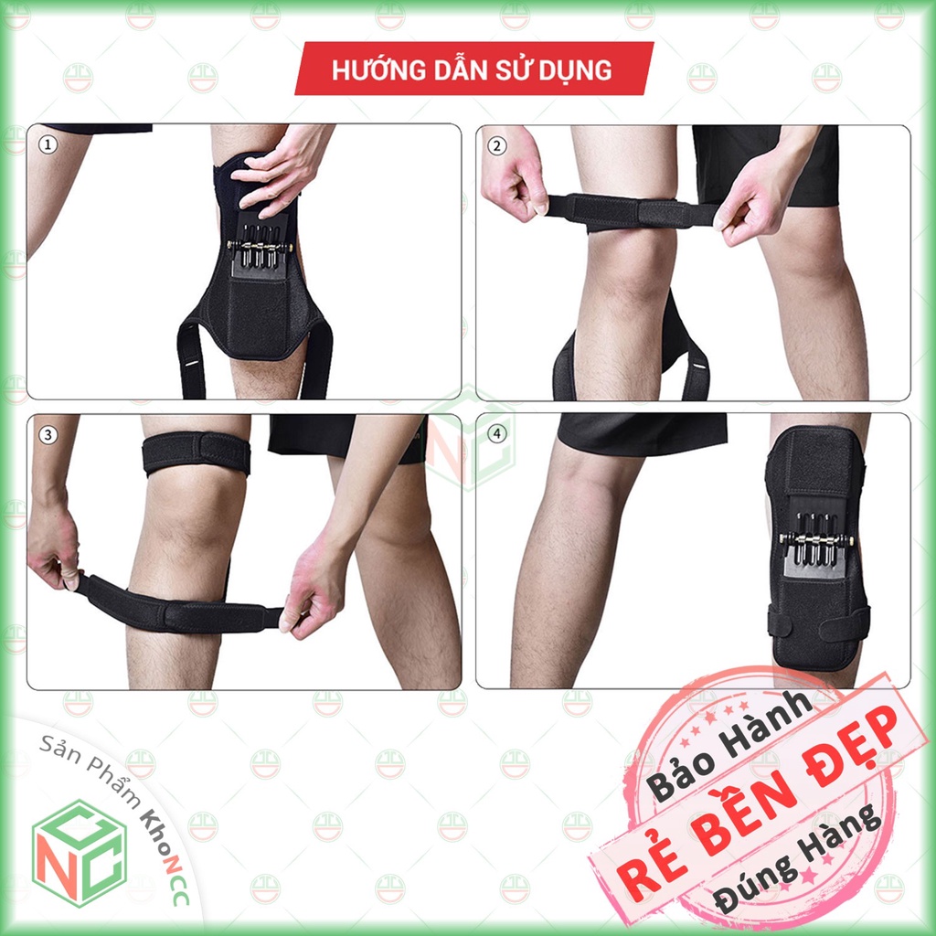 Khung Đai Băng Đeo Hỗ Trợ Lực Khớp Gối Có Lò Xo - Nâng Đỡ Đôi Chân Giảm Chấn NLM-KTLKG