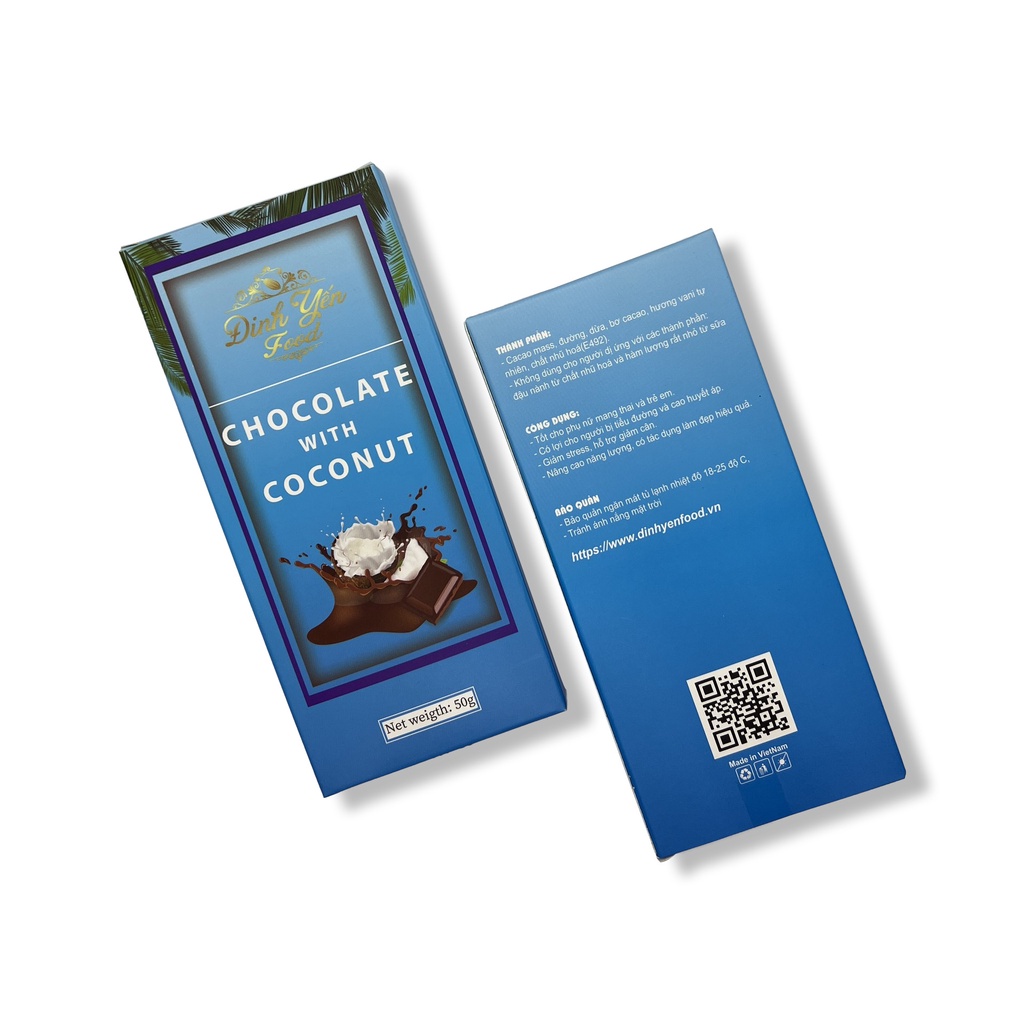 Socola Mix dừa DinhYen 50g đồ ăn vặt siêu ngon giá rẻ