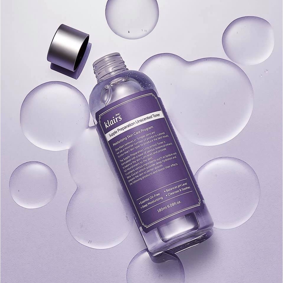 Nước Hoa Hồng Không Mùi Klairs Supple Preparation Unscented 180ml | BigBuy360 - bigbuy360.vn