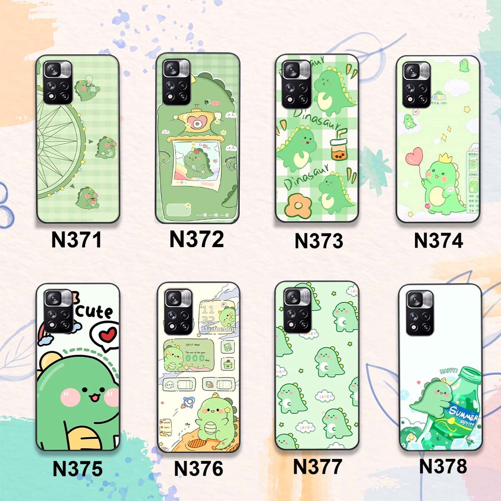 Ốp lưng Xiaomi Redmi Note 11 / Note 11S / RedmiNote 11 Pro 5G khủng long chibi dễ thương