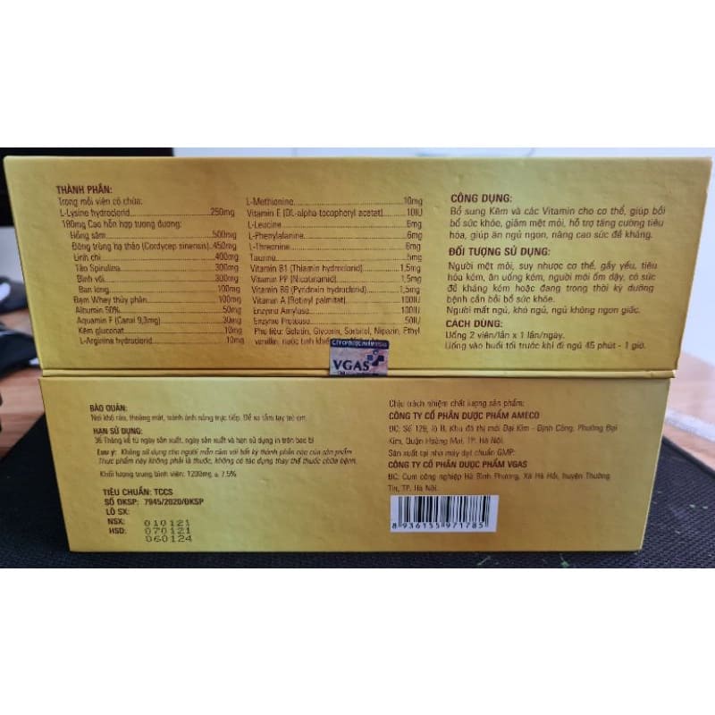 Viên Tăng Lực Đạm Bổ Ameco Bumin - Thập toàn đại bổ